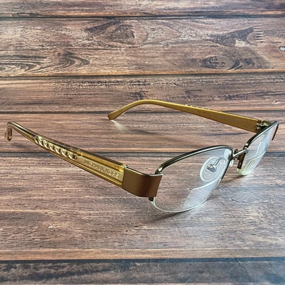 Michael‎ Kors MK419 Gold Rimless Eyeglasses 52-17-135 FRAMES ONLY